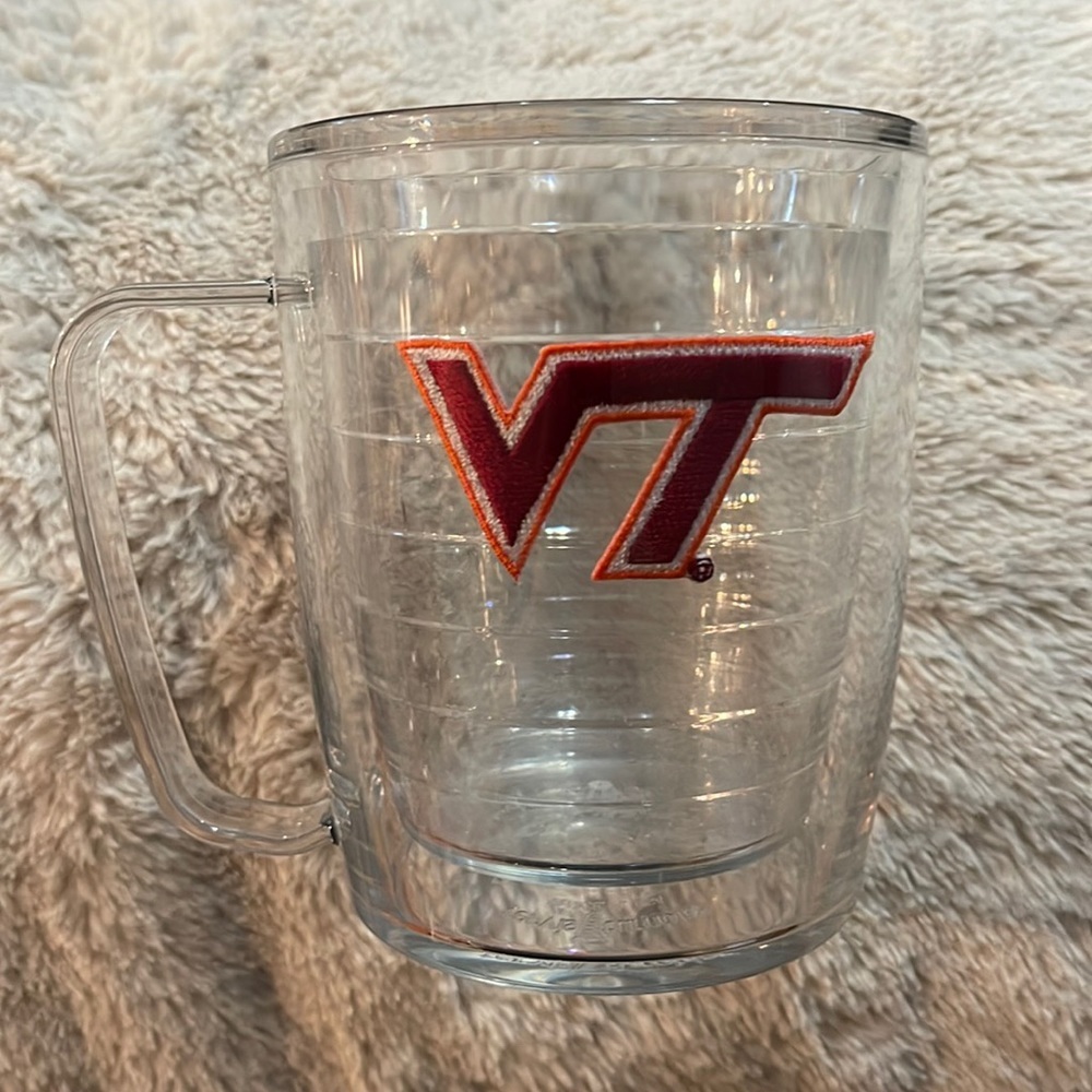 Collegiate Virginia Tech Tervis mug with handle